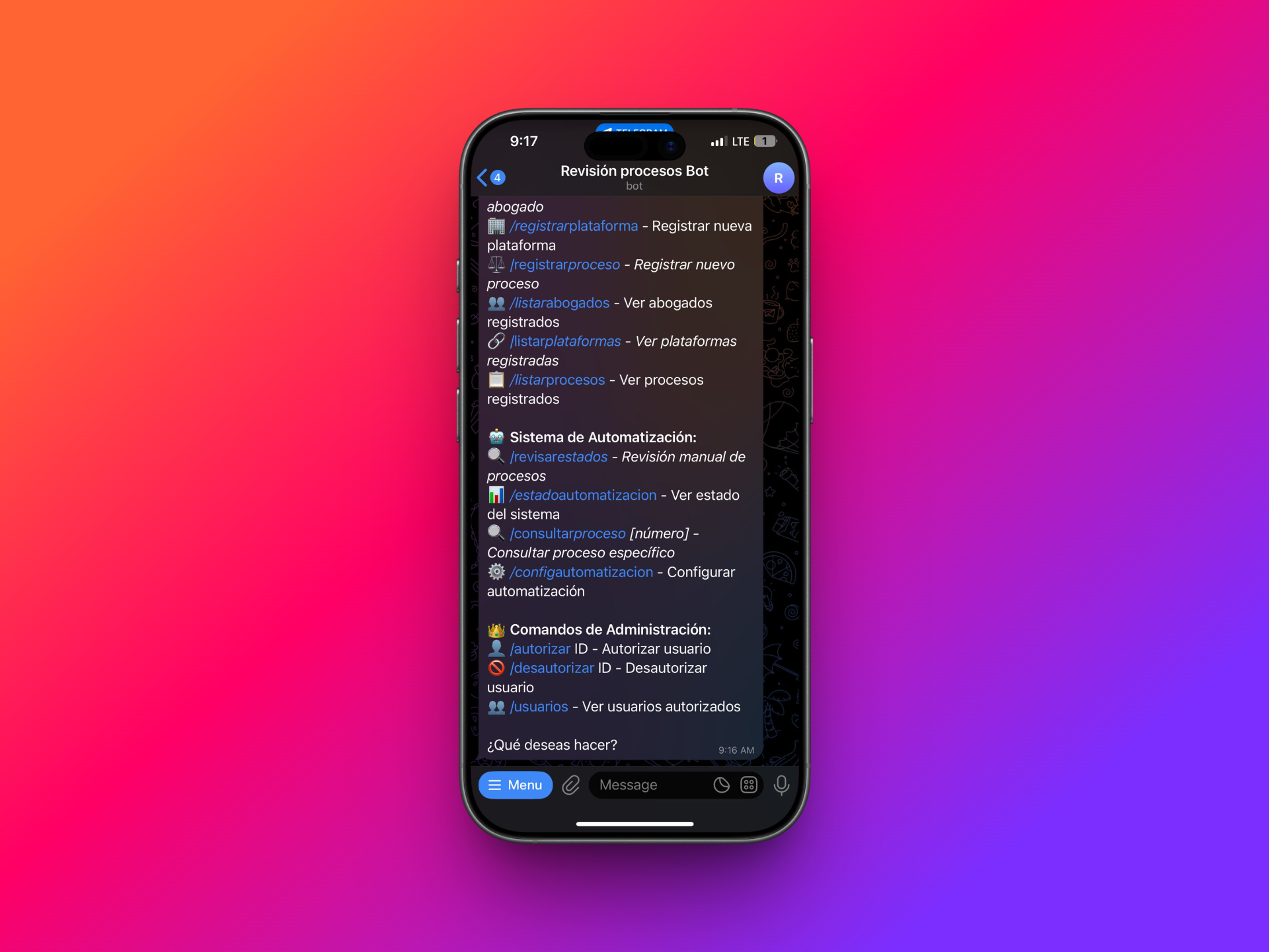 Consulta Procesos - Bot Telegram
